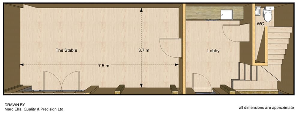 the stable studio floor plan brighton